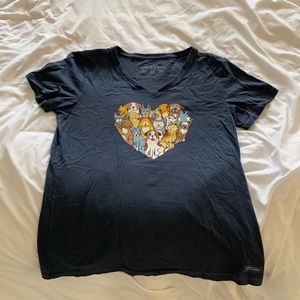 Life is good v neck t shirt